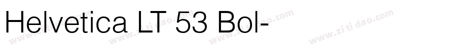 Helvetica LT 53 Bol字体转换